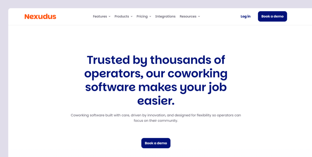 Nexudus software website.