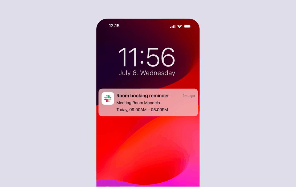 Archie booking reminders on Slack.