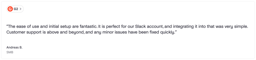 Officely - positive G2 review.