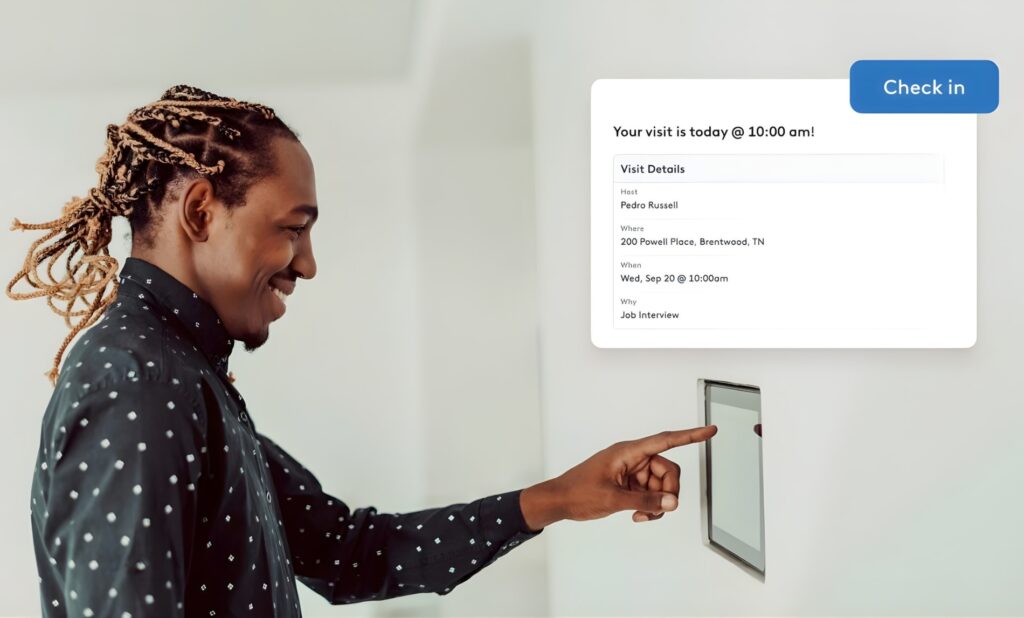 Robin visitor kiosk.